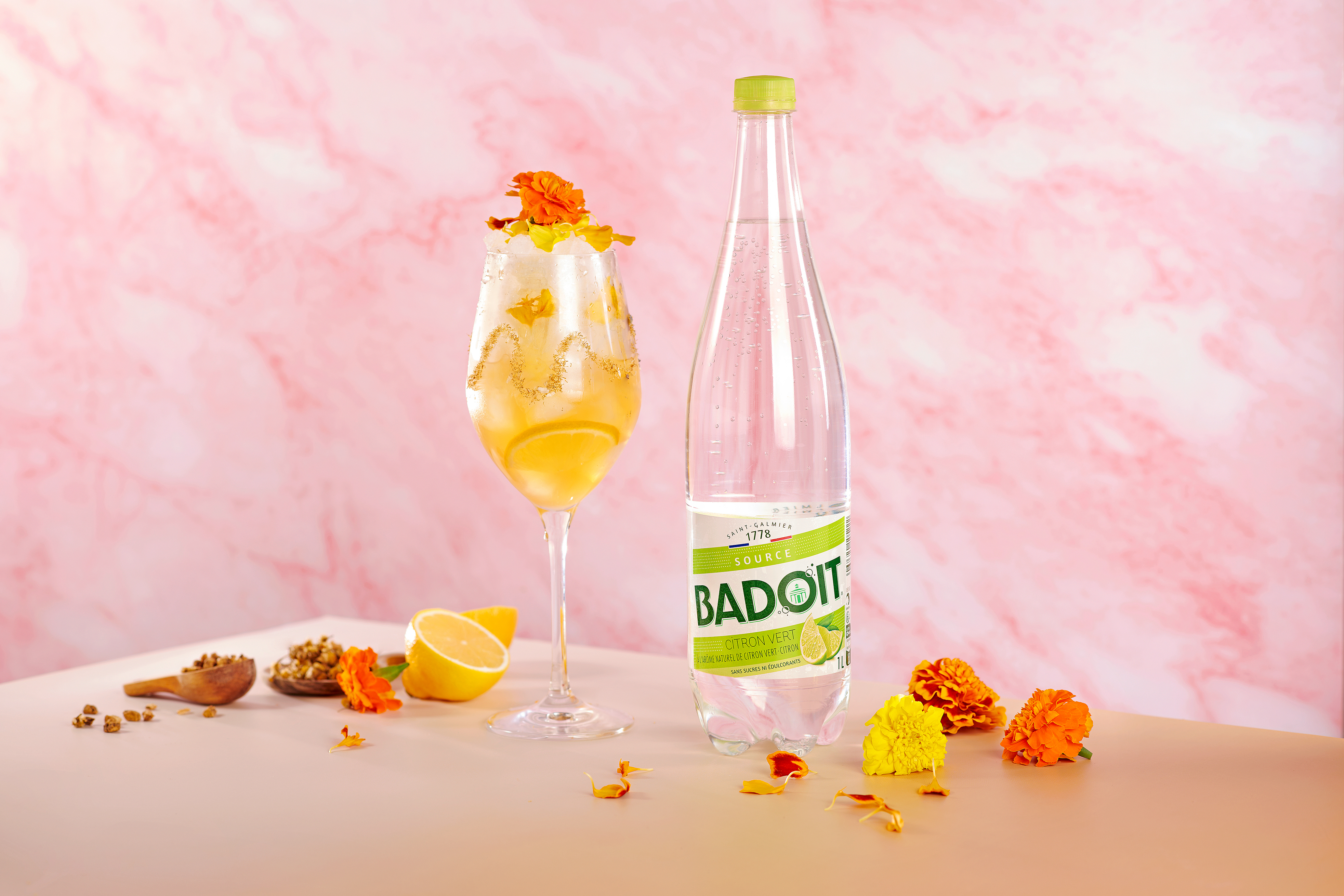 Cocktail sans alcool Bitter Flower