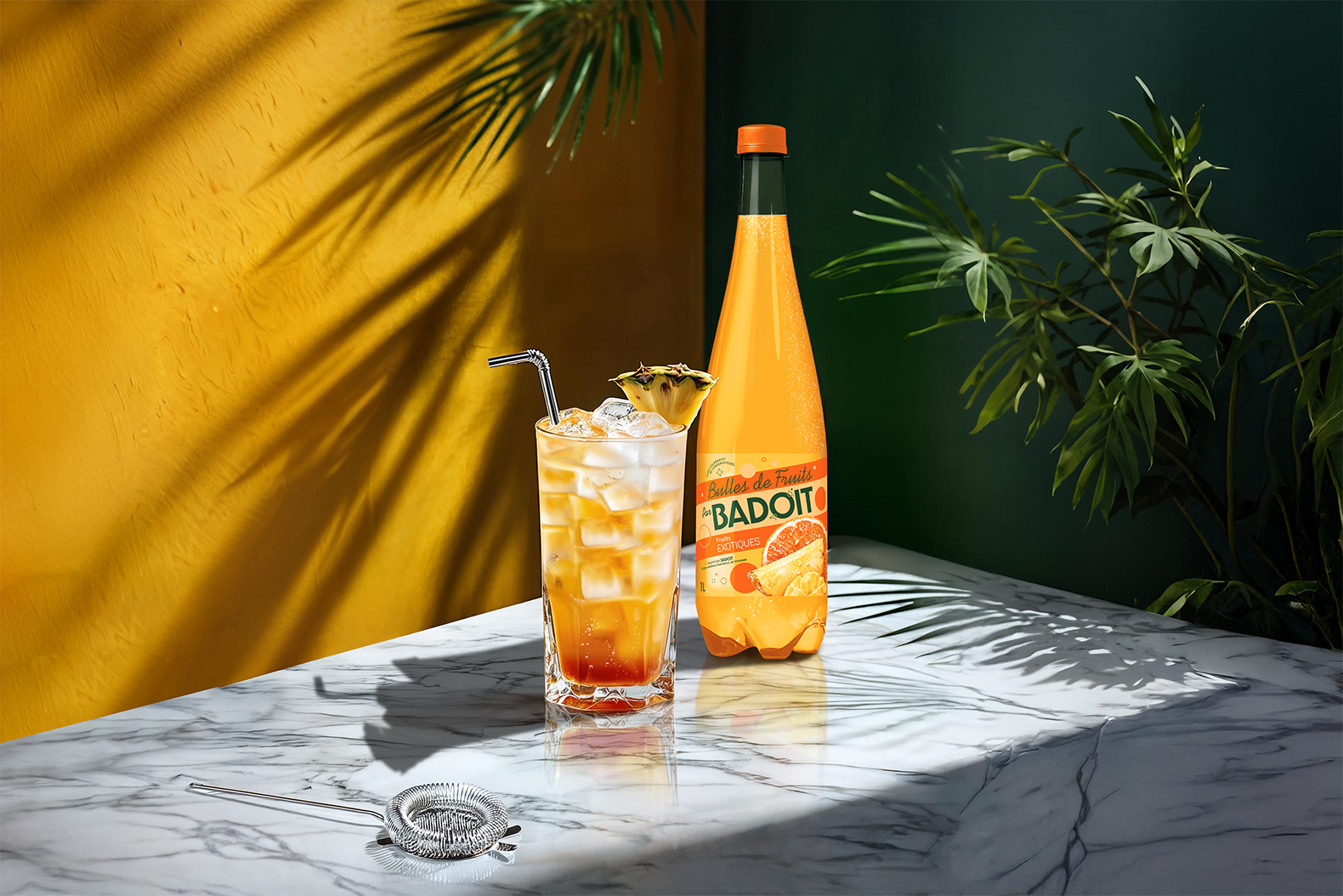Cocktail Coucher de Soleil sans alcool